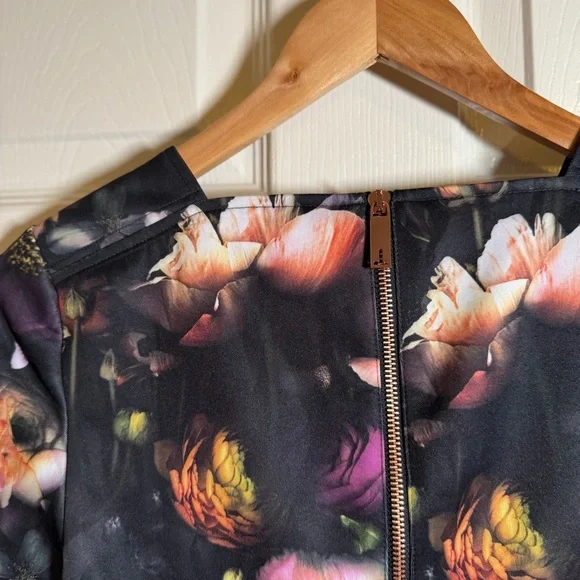 Ted Baker Tamary Shadow Floral Skater Dress Size 1= US 4 - Picture 10 of 13